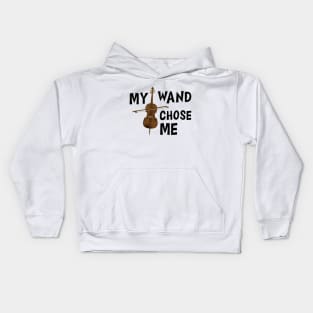 Violin - My wand chose me Kids Hoodie